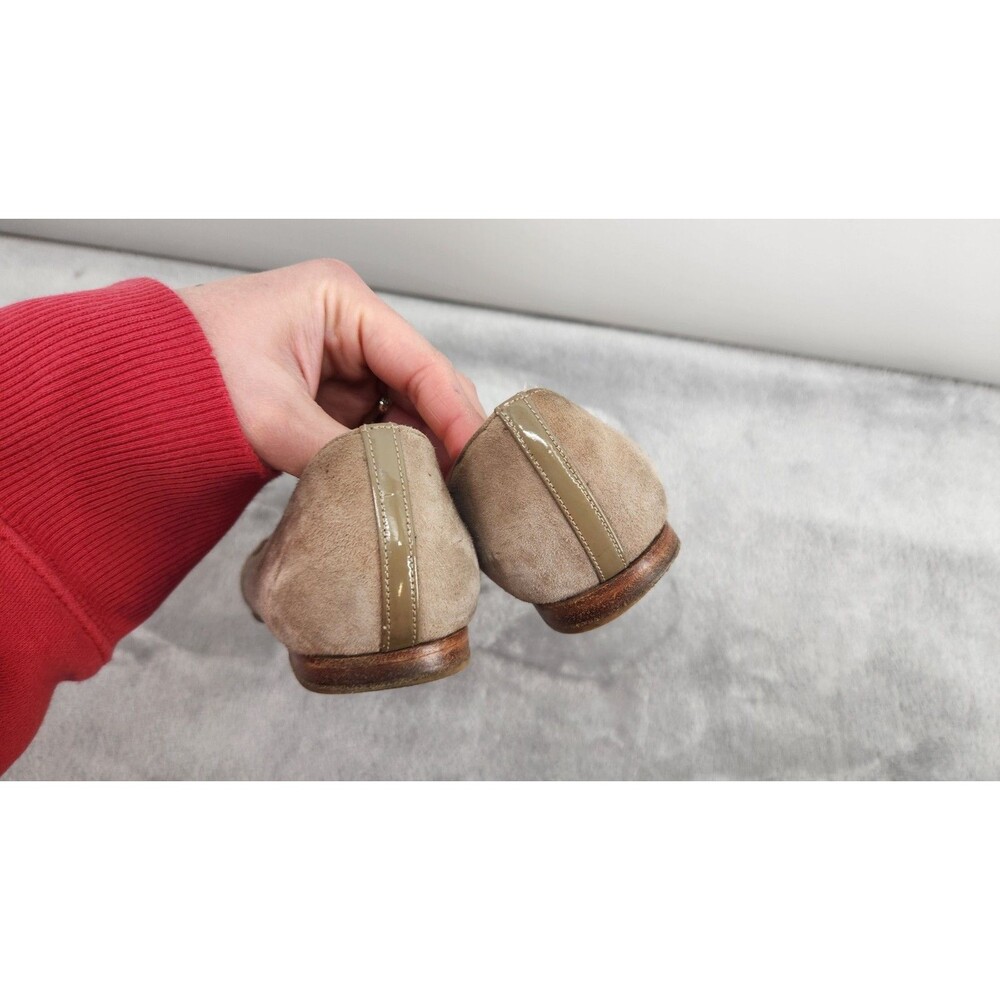 Margaux Womens Size 35 EU 5 US Tan Gray Suede Elegant Flint Ballet Flats - Picture 6 of 10